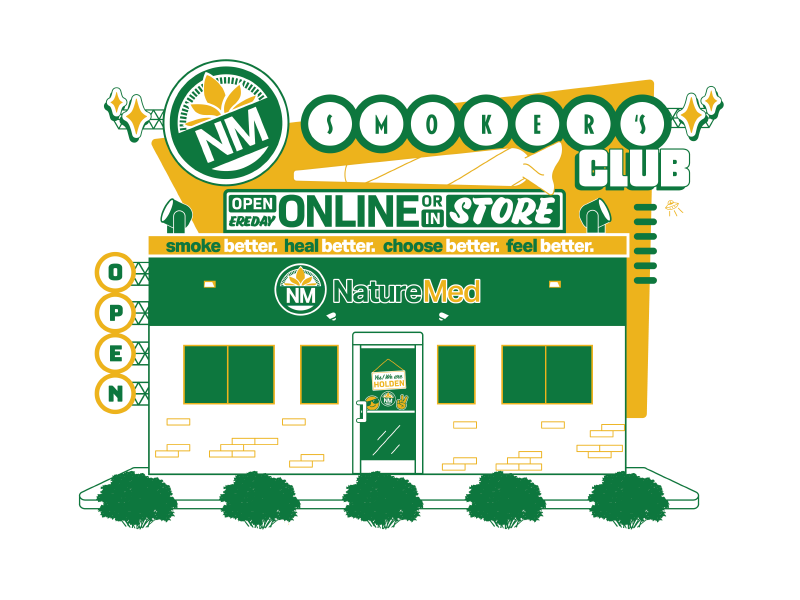 A drawn image of our Independence dispensary location