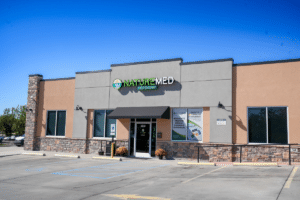 image of the outside of NatureMed dispensary located in O'Fallon, Missori